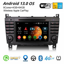 64GB Android 13 CarPlay Car Stereo GPS Radio For Mercedes BENZ C/CLC/G Class W203 W463 8-Core DAB+ WiFi SWC BT 5.0