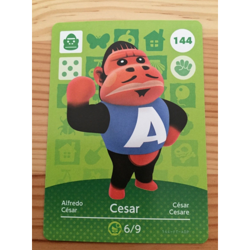 Animal Crossing Amiibo Cards ~144 Cesar