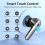 5.3 Bluetooth Headphones LED Power Display with Mic X08 Black 2