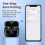 5.3 Bluetooth Headphones LED Power Display with Mic X08 Black 3