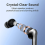 5.3 Bluetooth Headphones LED Power Display with Mic X08 Black 5