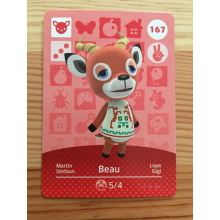 Animal Crossing Amiibo Cards ~167 Beau