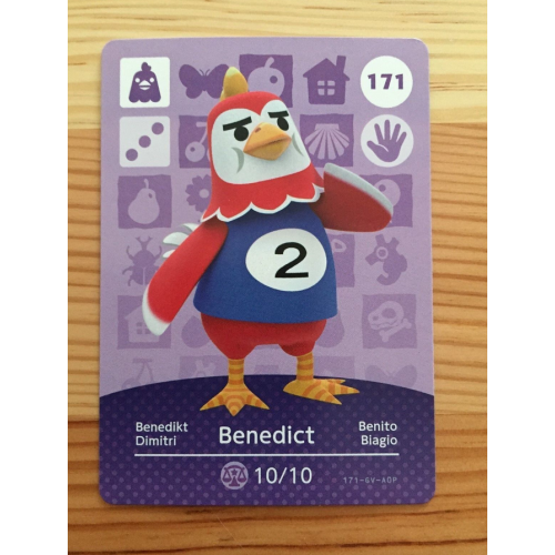 Animal Crossing Amiibo Cards ~171 Benedict