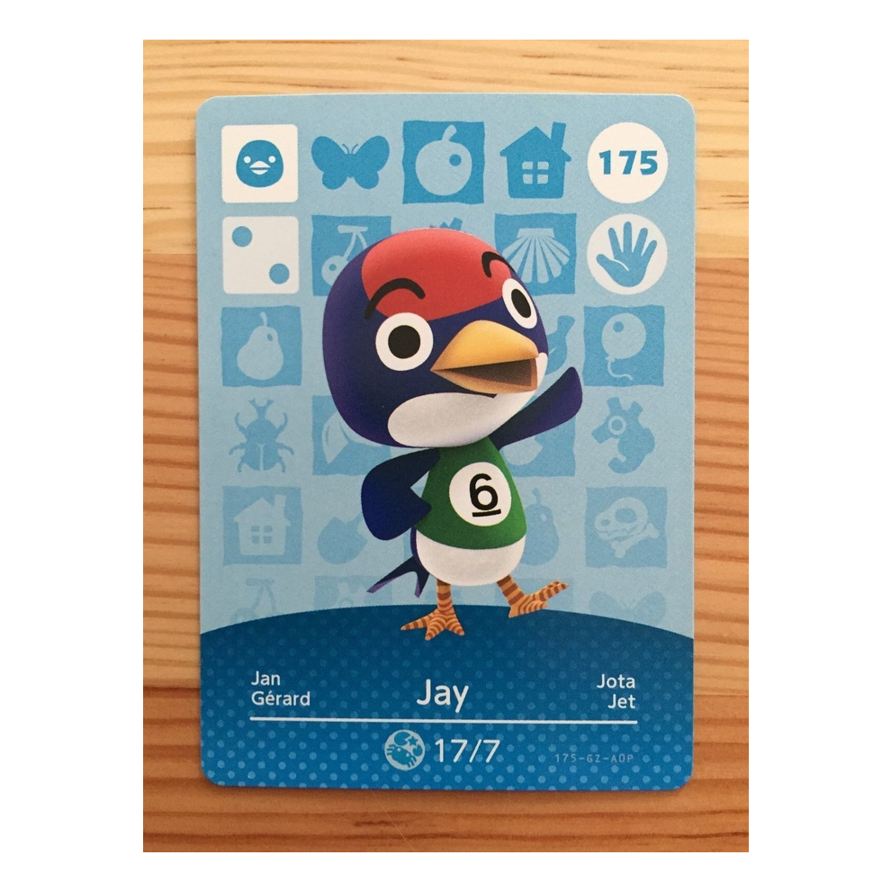 Newjass Animal Crossing Amiibo Cards ~175 Jay