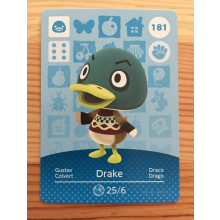 Animal Crossing Amiibo Cards ~181 Drake
