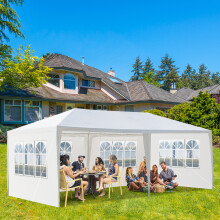 3x6M Garden Heavy Duty Gazebo Marquee Party Tent Wedding Canopy White