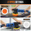 920 Dual Action Polisher Orbit 12mm Auto Polisher DA Car Polisher for Home DIY Polisher with Waxing Polishing Pads Set 6