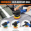 920 Dual Action Polisher Orbit 12mm Auto Polisher DA Car Polisher for Home DIY Polisher with Waxing Polishing Pads Set 7