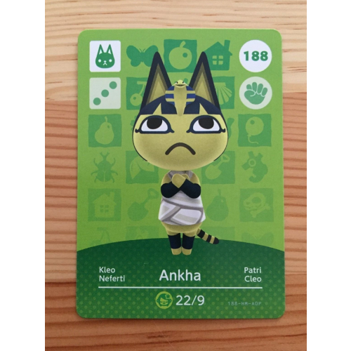 Animal Crossing Amiibo Cards ~188 Ankha