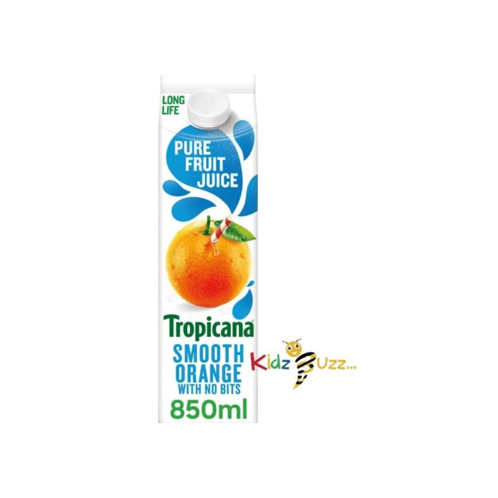 Tropicana Long Life Smooth Fruit Juice 850Ml X6 Orange