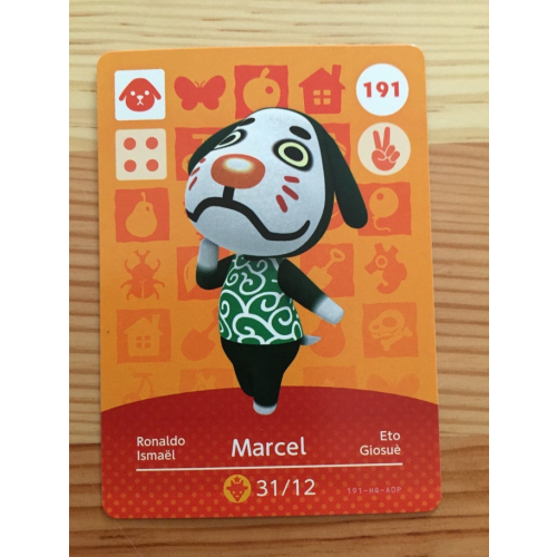 Animal Crossing Amiibo Cards ~191 Marcel