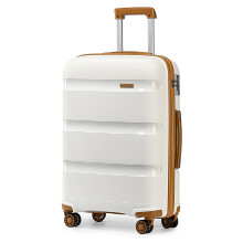 (20 inch) 1 to 4 Pcs Cream Bright Hard Shell PP Suitcase With TSA Lock