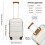 (20 inch) 1 to 4 Pcs Cream Bright Hard Shell PP Suitcase With TSA Lock 3