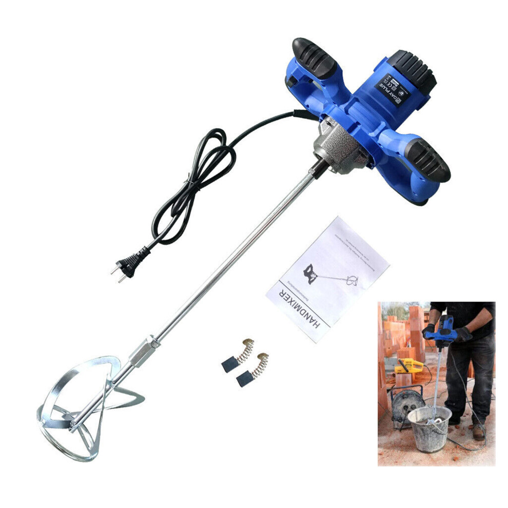 Electric Cement Mixer Mortar Cement Paint Stirrer Mixer Machine 2600W Handheld Mortar Mixer 120mm Diameter Stirrer