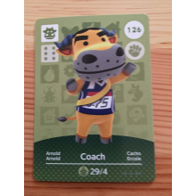 Animal Crossing Amiibo Cards ~126 Coach