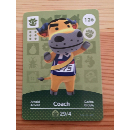 Animal Crossing Amiibo Cards ~126 Coach