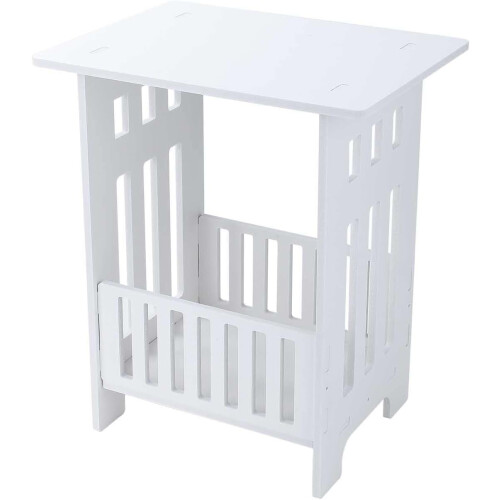 Bedside Table Cabinet Side End Table Nightstand Storage Organizer 2