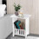 Bedside Table Cabinet Side End Table Nightstand Storage Organizer 4