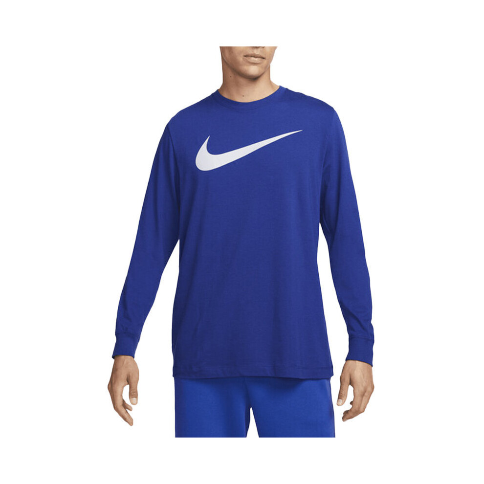 (Ink blue, M) NIKE SPORTSWEAR DZ2987 Mens Long Sleeve T Shirts