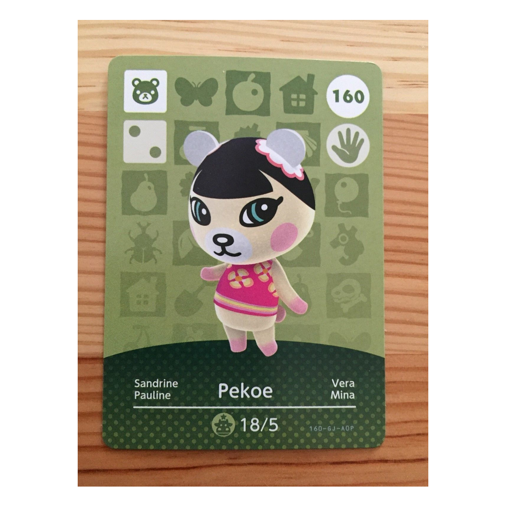 Animal Crossing Amiibo Cards ~160 Pekoe