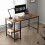 MCC (120CM, BROWN) Chicago study work desk with Shelves Left or Right 1
