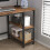MCC (120CM, BROWN) Chicago study work desk with Shelves Left or Right 5
