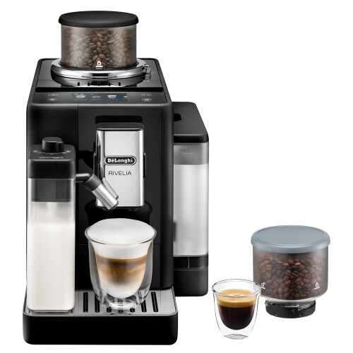 De'Longhi De'Longhi Rivelia Bean to Cup Automatic Coffee Machine, Black