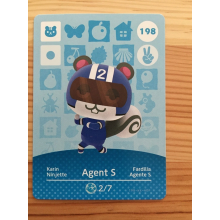 Animal Crossing Amiibo Cards ~198 Agent S