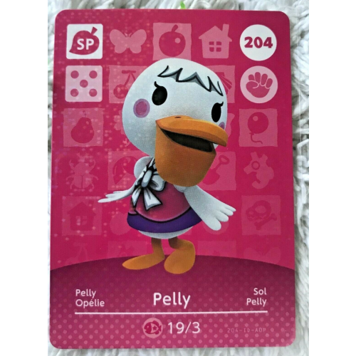 Animal Crossing Amiibo Cards ~204 Pelly