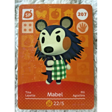 Animal Crossing Amiibo Cards ~207 Mabel