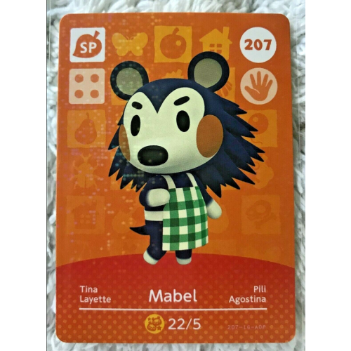 Animal Crossing Amiibo Cards ~207 Mabel