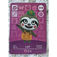 Animal Crossing Amiibo Cards ~208 Leif