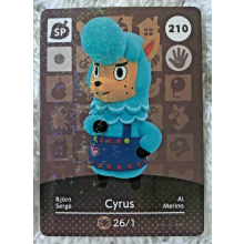 Animal Crossing Amiibo Cards ~210 Cyrus