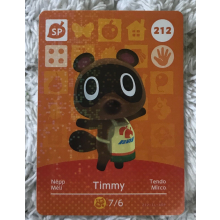 Animal Crossing Amiibo Cards ~212 Timmy