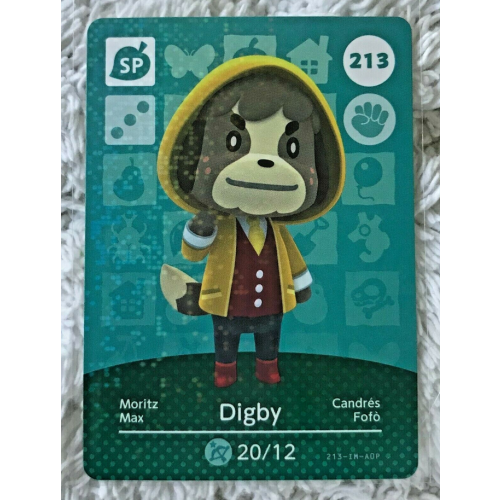 Animal Crossing Amiibo Cards ~213 Digby