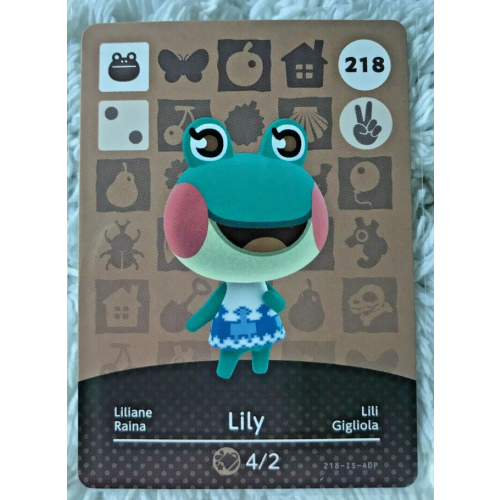 Animal Crossing Amiibo Cards ~218 Lily