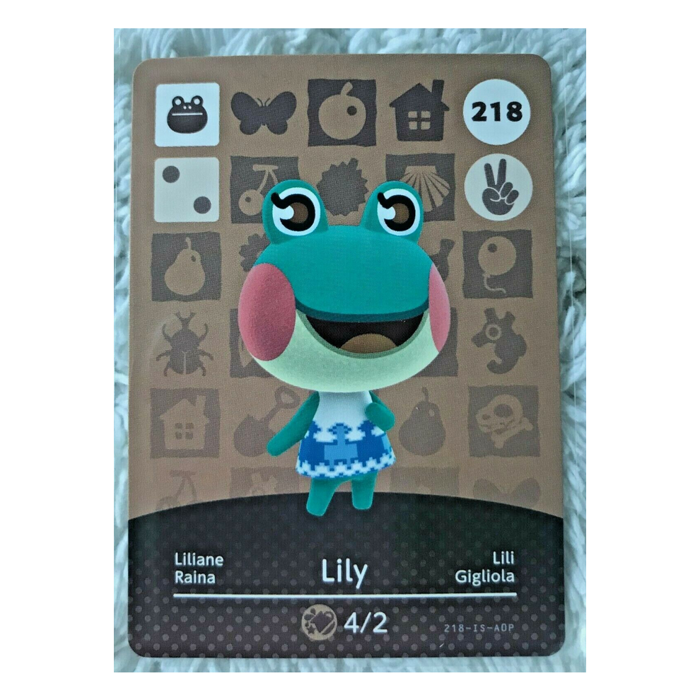 Animal Crossing Amiibo Cards ~218 Lily