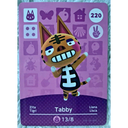 Animal Crossing Amiibo Cards ~220 Tabby