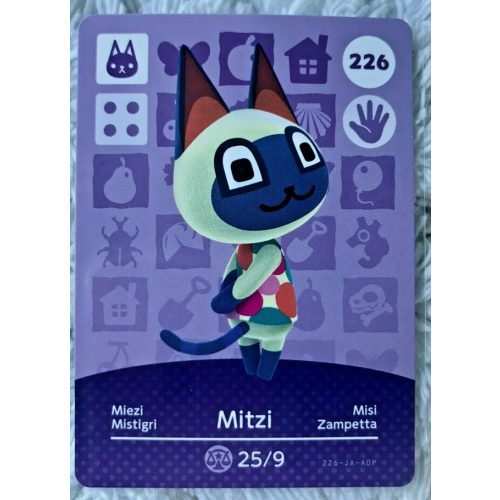 Animal Crossing Amiibo Cards ~226 Mitzi