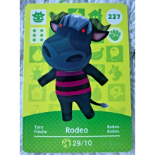 Animal Crossing Amiibo Cards ~227 Rodeo