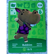 Animal Crossing Amiibo Cards ~228 Bubbles