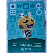 Animal Crossing Amiibo Cards ~229 Cousteau