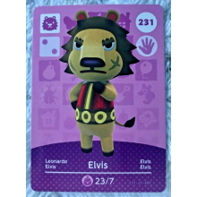 Animal Crossing Amiibo Cards ~231 Elvis