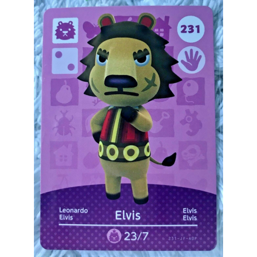 Animal Crossing Amiibo Cards ~231 Elvis