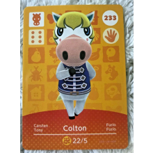 Animal Crossing Amiibo Cards ~233 Colton
