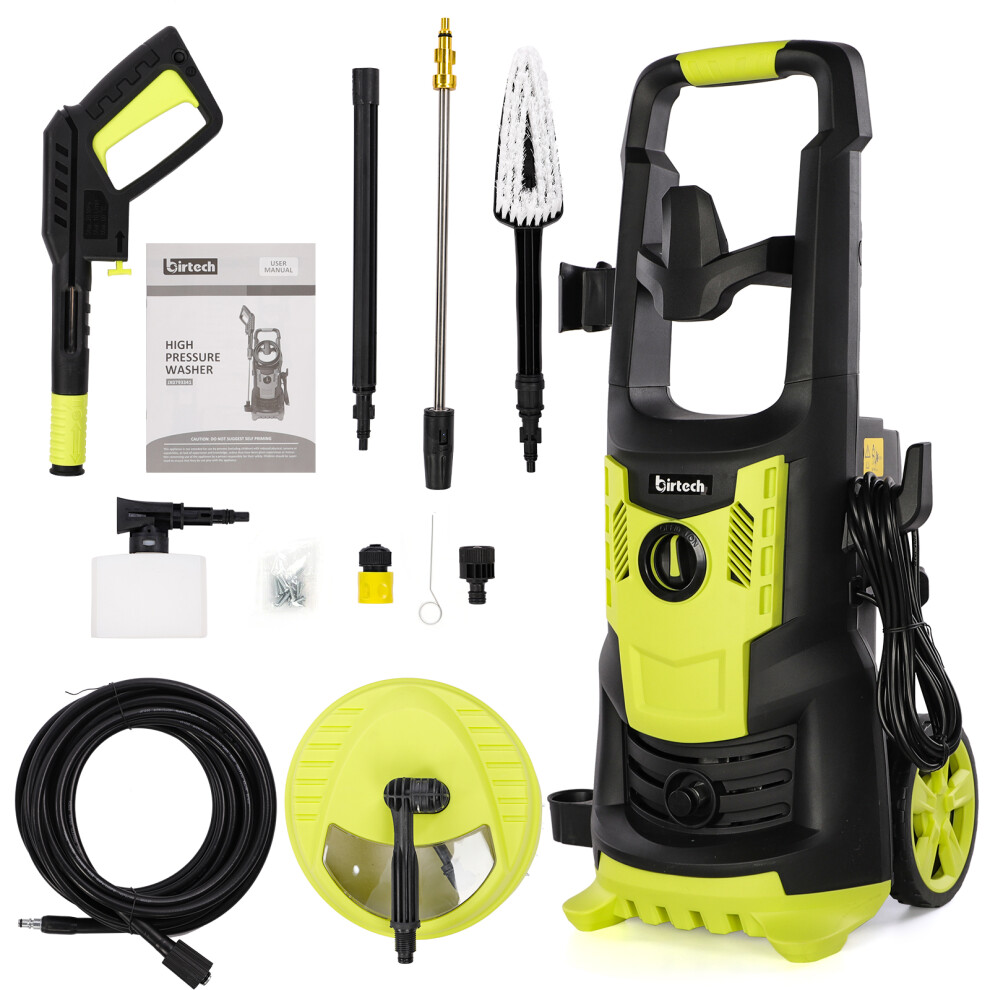Pressure Washer, 2200W 165bar 450L/H Electric Jet Washer, Snow Foam pressure washer with Adjustable Spray Nozzle, High Power Washers