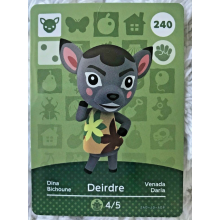 Animal Crossing Amiibo Cards ~240 Dierdre