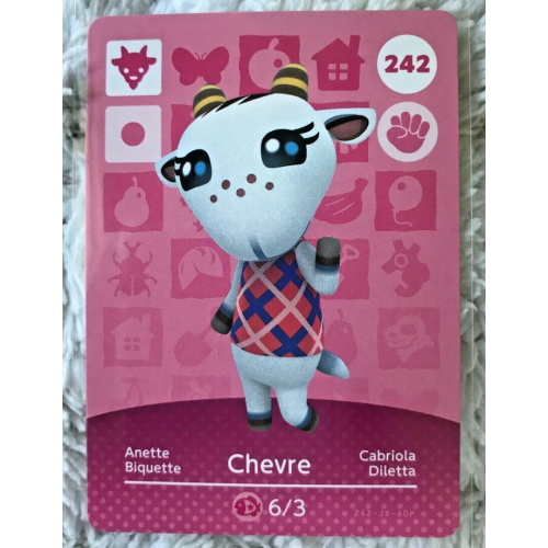 Animal Crossing Amiibo Cards ~242 Chevre