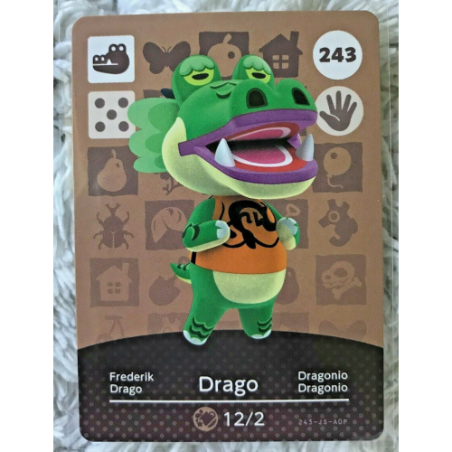Animal Crossing Amiibo Cards ~243 Drago