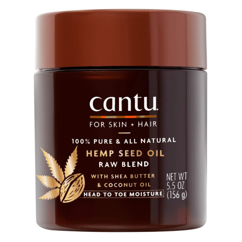 Cantu For Skin + Hair Hemp Seed Oil Raw Blend 5.5 Ounce Jar